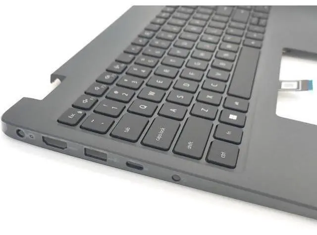 Alt view image 4 of 7 - Replacement Upper Case Palmrest for D-ELL Latitude 15 3540 E3540 Series Laptop Top Cover Non-Backlit Keyboard Assembly DVR0W 0DVR0W Gray
