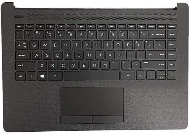 Main image of Replacement for HP 14-cm 14T-cm 14Z-cm 14-CK 14-ck 14-cm 14-dg 14q-cs 14q-cy Laptop Upper Case Palmrest Keyboard Assembly Part L23239-001 6070B1306301 Top Cover Black - OEM