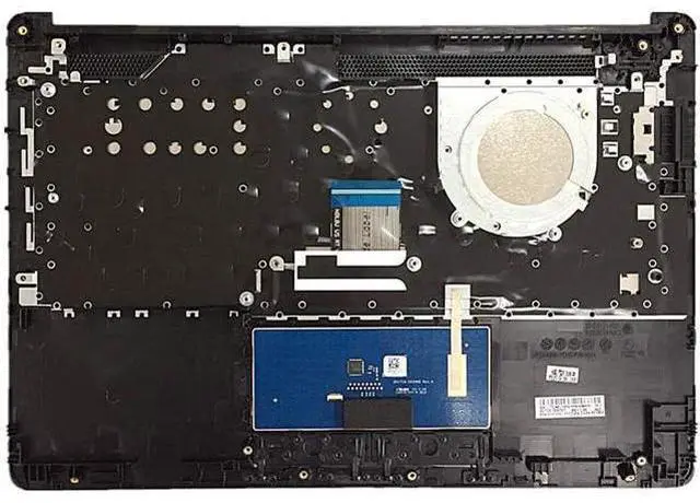 Alt view image 2 of 7 - Replacement for HP 14-cm 14T-cm 14Z-cm 14-CK 14-ck 14-cm 14-dg 14q-cs 14q-cy Laptop Upper Case Palmrest Keyboard Assembly Part L23239-001 6070B1306301 Top Cover Black - OEM
