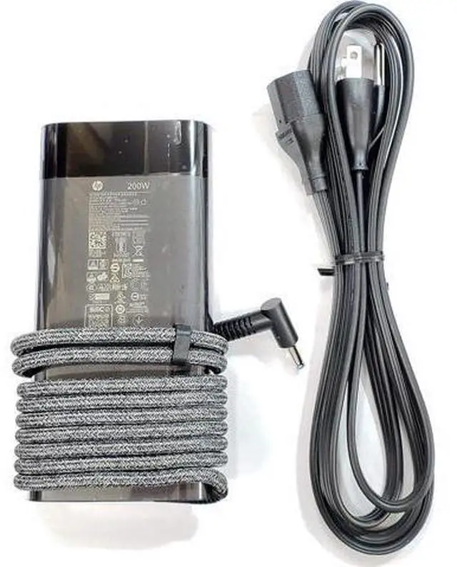 Alt view image 4 of 6 - Original For HP 19.5V 10.3A 200W AC Adapter for HP ZBook 17 G5 Series, HP Laptop 15-dc0000 Series, Compatible with P/N: TPN-DA10, L00818-850, L00895-003, ADP-200HB B, W2F75AA.