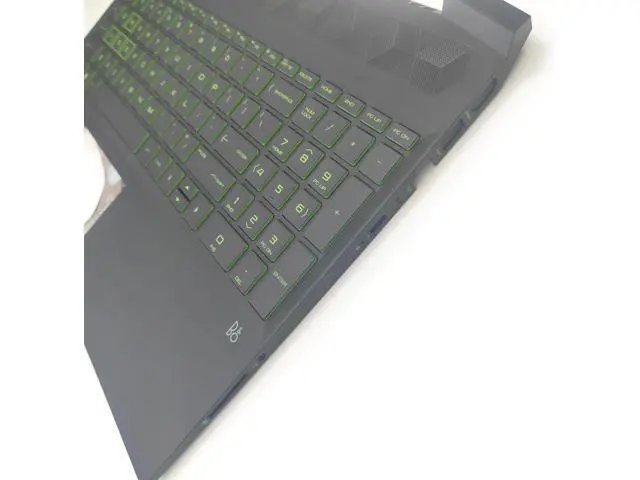 Alt view image 3 of 7 - Replacement Upper Case Palmrest for H-P Pavilion Gaming 15-EC 15Z-EC 15.6'' Series Laptop Top Cover Keyboard Assembly US Layout Green Backlit Keyboard L72597-001