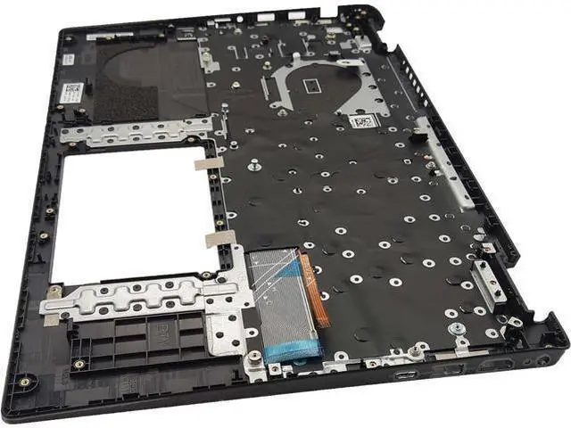 Alt view image 7 of 7 - New Upper Case Palmrest Backlit Keyboard Assembly Replacement for D-ELL Latitude 3520 E3520 Series Laptop Top Cover US Layout DJP76 0DJP76 Black