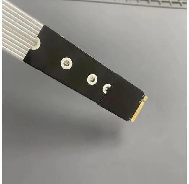 Alt view image 4 of 7 - M.2 NGFF NVMe to PCIE x16 Extension Cable 64G/BPS for STX Motherboard Graphics Card M.2(Ultra SSD, M-Key) NVMe Slot Extension (20cm,K43SP)