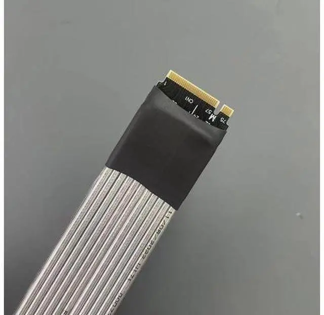 Alt view image 2 of 7 - M.2 NGFF NVMe to PCIE x16 Extension Cable 64G/BPS for STX Motherboard Graphics Card M.2(Ultra SSD, M-Key) NVMe Slot Extension (25cm,K43SM)