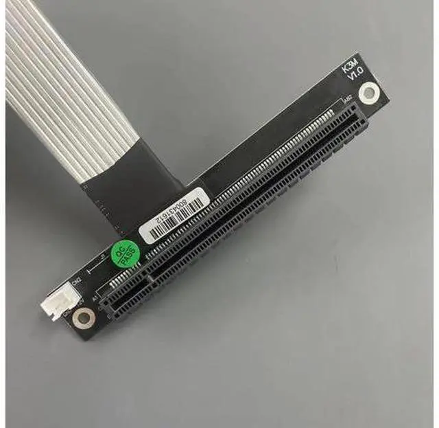 Alt view image 6 of 7 - M.2 NGFF NVMe to PCIE x16 Extension Cable 64G/BPS for STX Motherboard Graphics Card M.2(Ultra SSD, M-Key) NVMe Slot Extension (20cm,K43SP)
