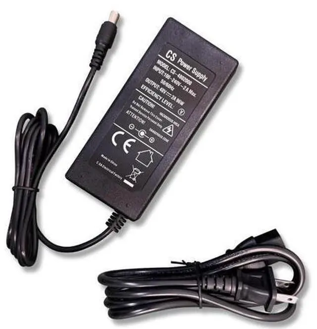 Alt view image 3 of 5 - 48V 2A Power Supply Adapter Compatible with 8 Port POE NVR, AC 100-240V to DC 48V 2A Power Adapter Charger ONLY for OOSSXX Security Camera