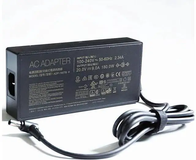 Alt view image 2 of 7 - 180W 20V 9A 6.0x3.7mm ADP-180TB H AC Adapter for Asus ROG Zephyrus GA502DU GA502D GA502 GA502IU GA401 GA401I GA401II GA401IV Laptop Power Supply Charger