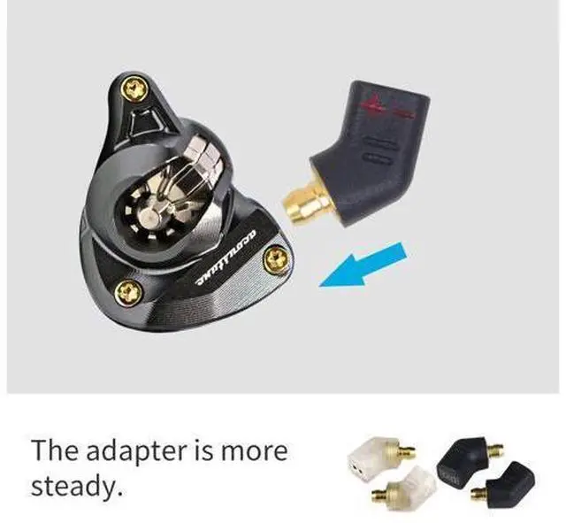 Alt view image 5 of 5 - okcsc Ear Male to Flat 0.78 2PIN Female Headphone Adapter for Ear Earbuds to 0.78 2PIN Cable for Pentaconn Ear PE Mini Adapter for Acoustune HS1650CU HS1655CU 1670SS HS1695Ti HS2000MX 1 Pair Black