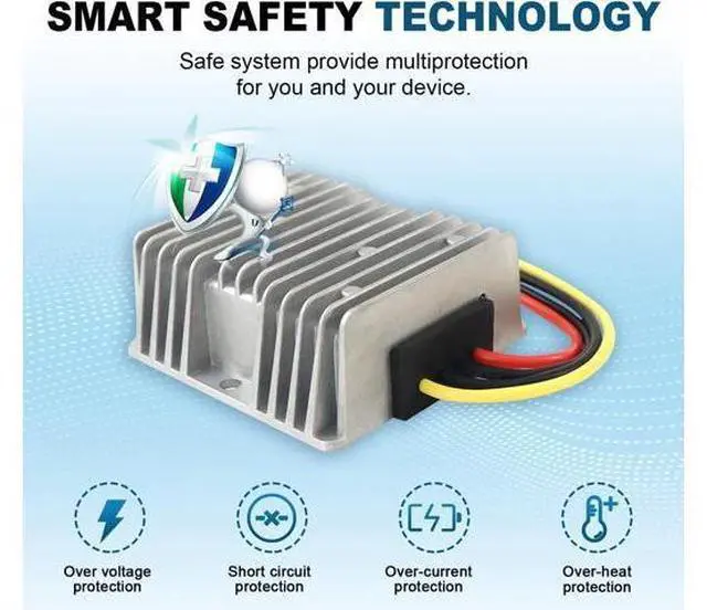 Alt view image 3 of 5 - 18V to 12V 20A 240W DC-DC Buck Converter, Heavy Duty DC Step-Down Voltage Regulator for Cars, Trucks, LED Lighting, CCTV, Navi & DIY Projects(Input 17-36V)