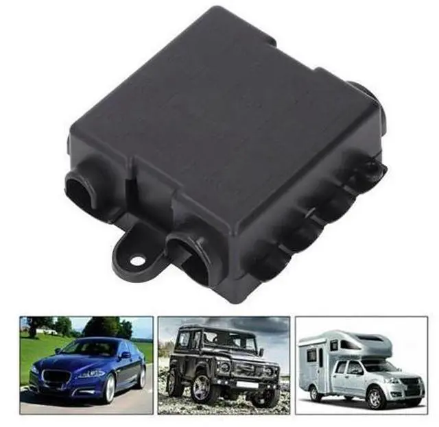 Alt view image 4 of 5 - 5 Way Box 12V 24V Power Distribution Block Holder with 30A 60A 80A 100A 250A Negative Busbar for Automotive