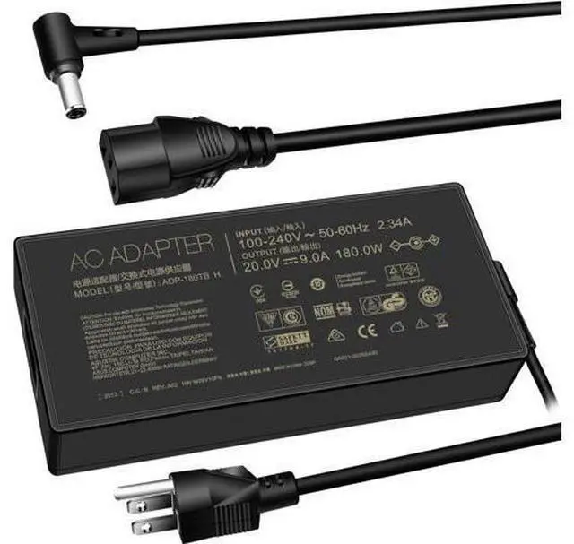 Main image of 180W Zephyrus Charger Fit for Rog Zephyrus G14 GA401 G15 GA502 Tuf Gaming F15 F17 A15 A17 FX505 Series Laptop Zenbook Pro 14 Duo AC Adapter ADP-180TB H