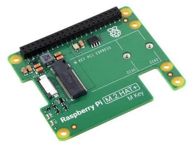 Main image of Official Pi PCIe to M.2 HAT for Raspberry Pi 5, HAT + Standard, Supports NVMe Protocol M.2 Solid State Drive 2230/2242 High-Speed Reading/Writing