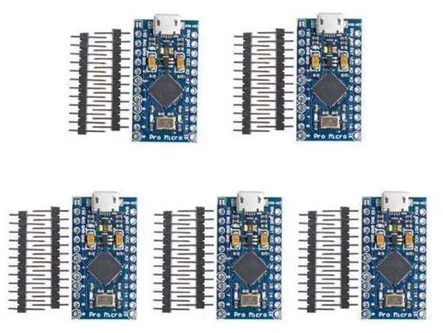 Main image of Diymore Pro Micro Microcontroller 16MHz 5V ATmega32U4 with 2-Row Pins Header Module Board Micro USB Development Board