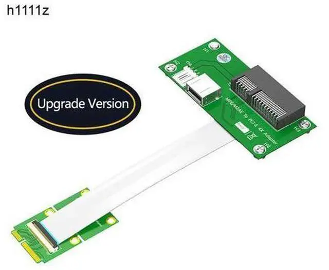 Main image of Mini PCI-E to PCI Express X4 Slot + USB 2.0 Riser Board with FPC Extension Cable 4Pin Power Magnetic Pad Horizontal Installation