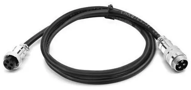 Main image of 16.4Ft GX20 4Pin Female to Male Aviation Connector Cable,Metal Circular Adapter PVC Cable Connector 7A/250V,20mm for Industry and Aviation AWG18 5M Cable