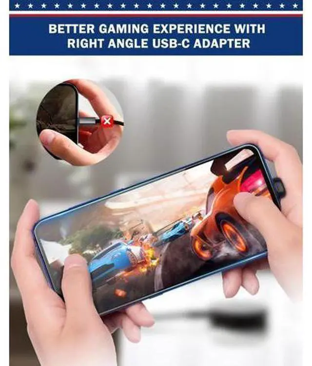Alt view image 3 of 5 - ShineeKee 180 Degree USB C Adapter U Shape 40Gbps Data Transfer USB 4.0/Thunderbolt 4 Type C Male to Female Connector Extender for Mobile Phone, Switch, Steam Deck, Tablet, Laptop (12 Pack)