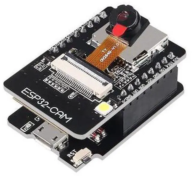 Alt view image 5 of 5 - 5 Set ESP32 Cam WiFi Bluetooth Development Board with OV2640 Camera Module + Micro USB to Serial Port CH340C 4.75V-5.25V Nodemcu for Raspberry Pi