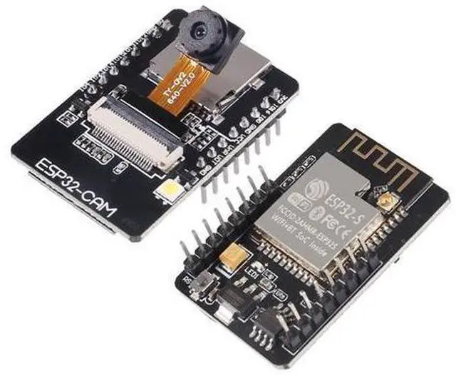 Alt view image 2 of 5 - 5 Set ESP32 Cam WiFi Bluetooth Development Board with OV2640 Camera Module + Micro USB to Serial Port CH340C 4.75V-5.25V Nodemcu for Raspberry Pi