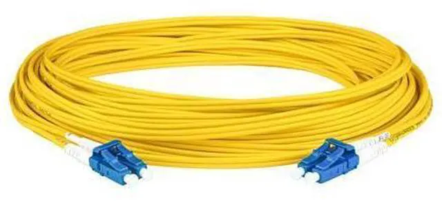 Alt view image 5 of 5 - SpeedyFiberTX 4-Pack 1 Foot LC to LC Fiber Patch Cable, Corning SMF-28 Singlemode 9/125um Ultra Optical Fiber, Duplex, Yellow Riser OFNR Cable Jacket