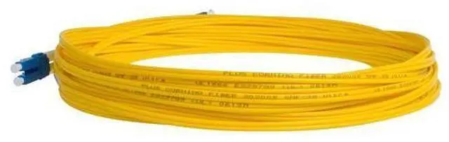 Alt view image 4 of 5 - SpeedyFiberTX 4-Pack 1 Foot LC to LC Fiber Patch Cable, Corning SMF-28 Singlemode 9/125um Ultra Optical Fiber, Duplex, Yellow Riser OFNR Cable Jacket