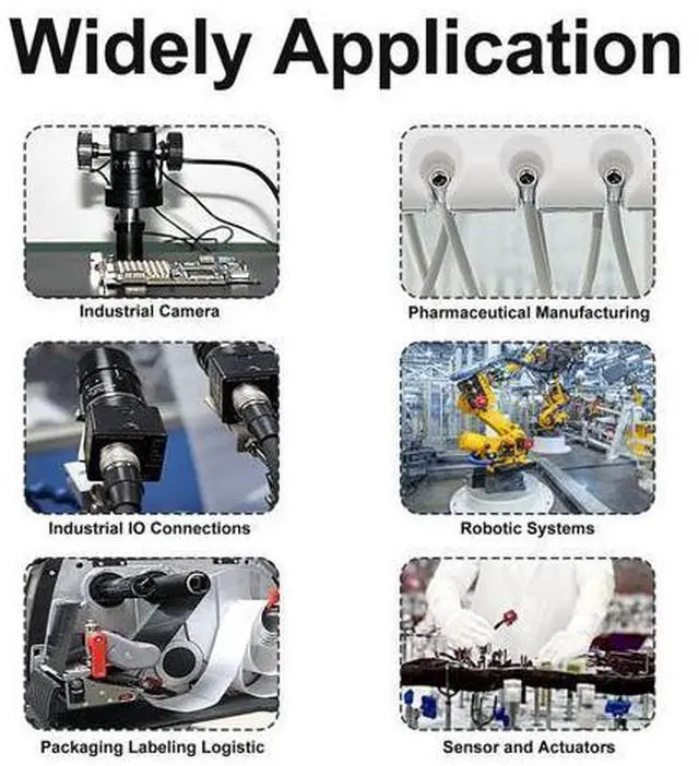 Alt view image 3 of 5 - Lonlonty M12 4 Pin Male & Female Socket Panel Aviation Wire Connector,12mm Industrial Circular Connector,Outdoor Waterproof IP67,4 Sets