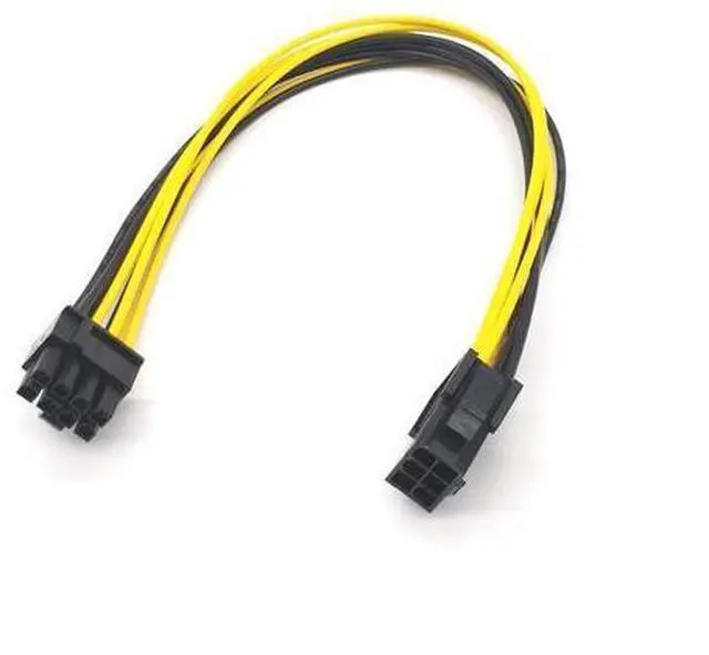 Alt view image 5 of 5 - Graphics card 6PIN to 8PIN server power adapter 6PIN to 6+2P graphics card power exteon cable 18awg