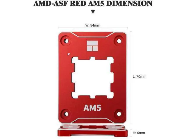 Alt view image 2 of 5 - Thermalrlght AM5 Secure Frame RED AM5 CPU Holder, Corrective Anti-Bending Fixing Frame, AM5 Full-fit Fixed Non-Marking Mounter, AM5 Anti-Bending Contact Frame, AM5 Secure Frame, CPU Cooler Standard
