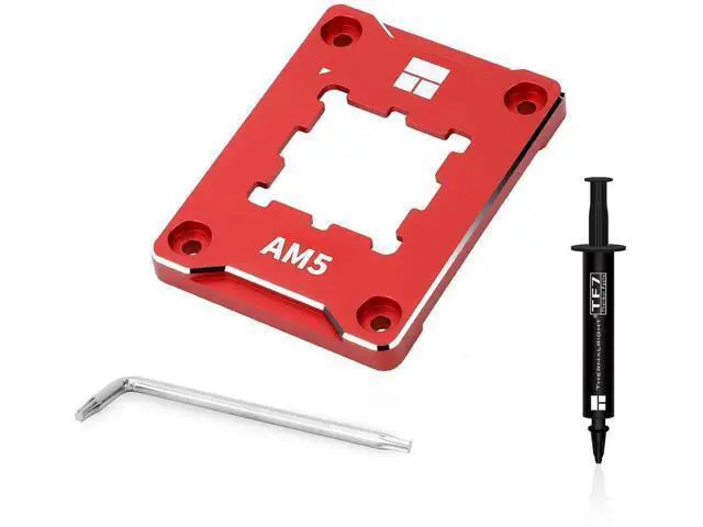 Alt view image 3 of 5 - Thermalrlght AM5 Secure Frame RED AM5 CPU Holder, Corrective Anti-Bending Fixing Frame, AM5 Full-fit Fixed Non-Marking Mounter, AM5 Anti-Bending Contact Frame, AM5 Secure Frame, CPU Cooler Standard
