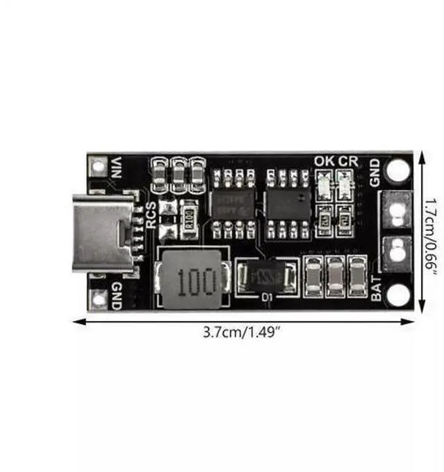 Main image of 18650 lithium battery Type-C to 8.4V, 12.6V, 16.8V boost polymer lithium-ion charger