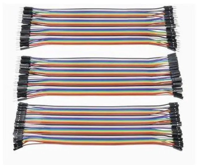 Alt view image 3 of 3 - 40P color DuPont wire Mother-to-mother / Father-to-mother / Father-to-father 10/20/30CM Non-welded DuPont wire 10 cm male to female