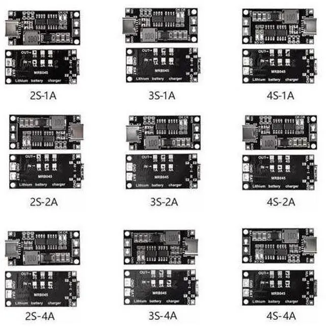 Alt view image 4 of 4 - 18650 lithium battery Type-C to 8.4V, 12.6V, 16.8V boost polymer lithium-ion charger