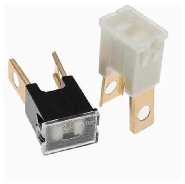 Alt view image 3 of 4 - Square external plug-in long fuse for cars, flat plug-in large male and large female fuse clips, 20-120A 100A