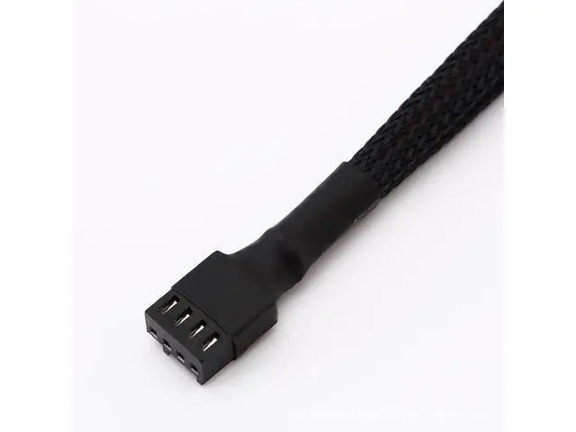 Alt view image 3 of 5 - Motherboard 4-pin 1/2 expaon cable 4-pin 4-pin 1/2 adapter cable Computer case fan PWM temperature control exteon cable