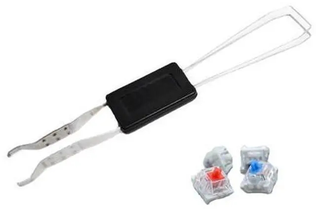 Main image of Two-in-one metal pull-out shaft key dual-purpose tool for starting the shaft, changing the key cap, and disassembly. Computer accessory.