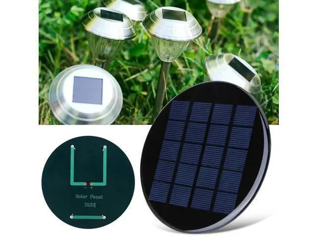 Alt view image 3 of 4 - 1.1W 5V Solar Cell Panel Mini Round Solar Epoxy Cell Charger Charger Phone Power Bank for 3.7-5V Solar /Light