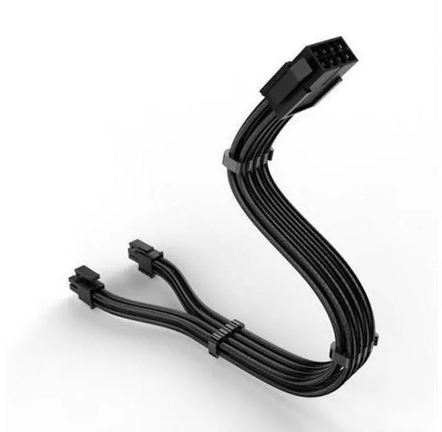 Alt view image 6 of 7 - Computer accessory CPU 8P exteon cable nylon braided wire adapter cable factory wholesale orange