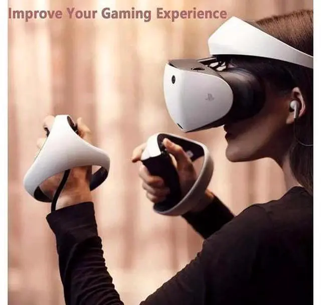Alt view image 6 of 7 - Silicone Controller Pad for PS VR2,4 in 1 Accessories Kit for PS VR2 Controller with Anti-Slip Handle Cover Grip Protection