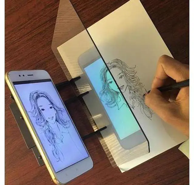 Alt view image 2 of 4 - Projection Copying Board Art Painting Tool Transparent Painting Board Copying Stand Mobile Screen Projection Projection Optical Sketching Stand Medium size