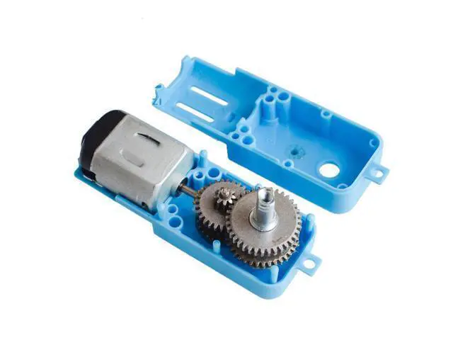 Alt view image 2 of 3 - Metal gear robot, intelligent vehicle deceleration motor TT motor single-axis finished product, 1:90, blue