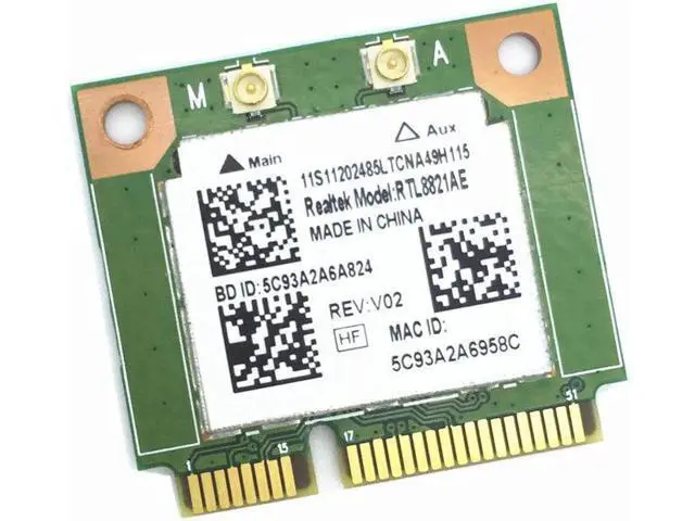 Main image of Realtek RTL8821AE 802.11AC 433Mbps WiFi Bluetooth 4.0 Combo half Mini PCI-e bluetooth Wireless wifi card