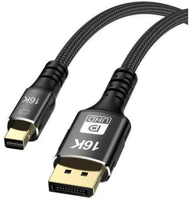 Main image of Mini DisplayPort 2.1 Mini-DP 2.0 to DP Cable 16K 60hz Cable Ultra-HD UHD DP 1.4 8K 120hz Compatible FreeSync G-Sync Gaming Monitor 4090 7900
