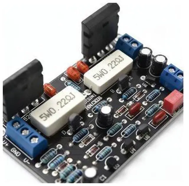 Alt view image 3 of 5 - 2SC5200 power amplifier board - Toshiba disassembled and then produced a 2SA1943100W finished stereo power amplifier board with high power for single-channel use.