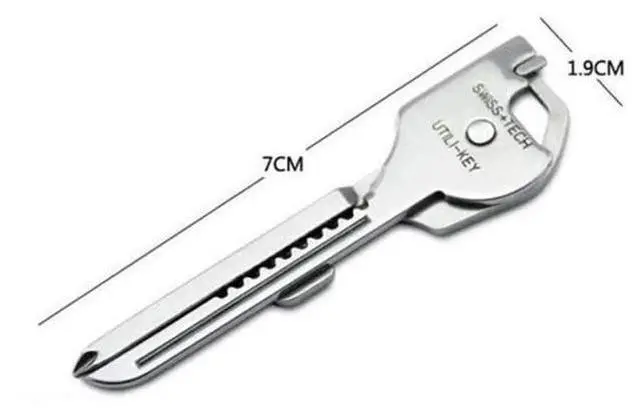 Alt view image 6 of 6 - Swiss+Tech ST66676 Utili-Key 6-in-1 Keyring & Keychain Multi-Function Tool