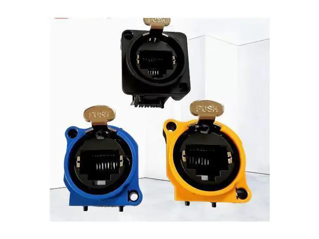 Alt view image 3 of 3 - Network jack, Cannon, Lighting and sound equipment, Network interface, Cannon socket, XLR series, RJ45 series