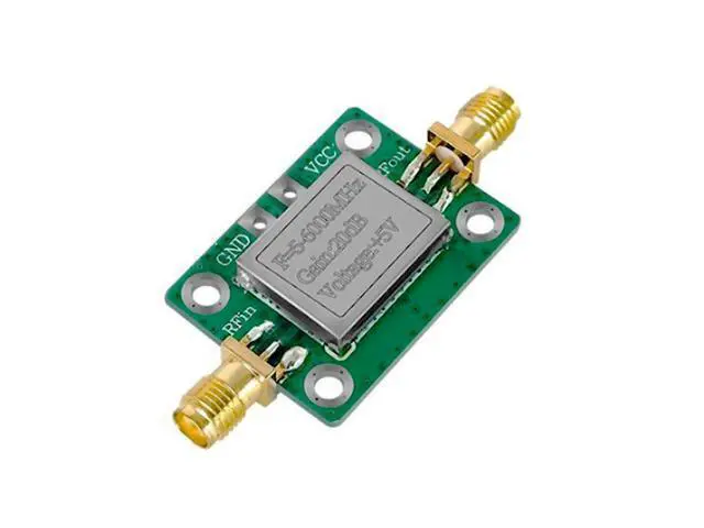 Alt view image 3 of 5 - RF ultra-wideband power amplifier with a gain of 20 dB from 5 MHz to 6 GHz. Operating frequency range of 5 - 6000 MHz. Equipped with a shielding shell.