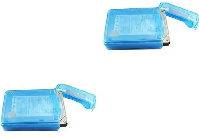 Main image of 2pcs anti-static disk Hard Drive Bags pp hard drive bag Disk Protective Boxes HDD Enclosure 3.5 inch HDD storage case Desktop SSD Box anti-stress Hard Drive Storage Case