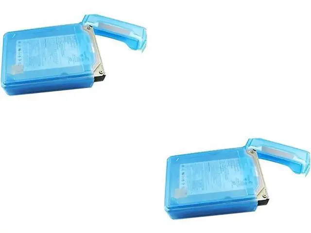 Alt view image 2 of 7 - 2pcs anti-static disk Hard Drive Bags pp hard drive bag Disk Protective Boxes HDD Enclosure 3.5 inch HDD storage case Desktop SSD Box anti-stress Hard Drive Storage Case