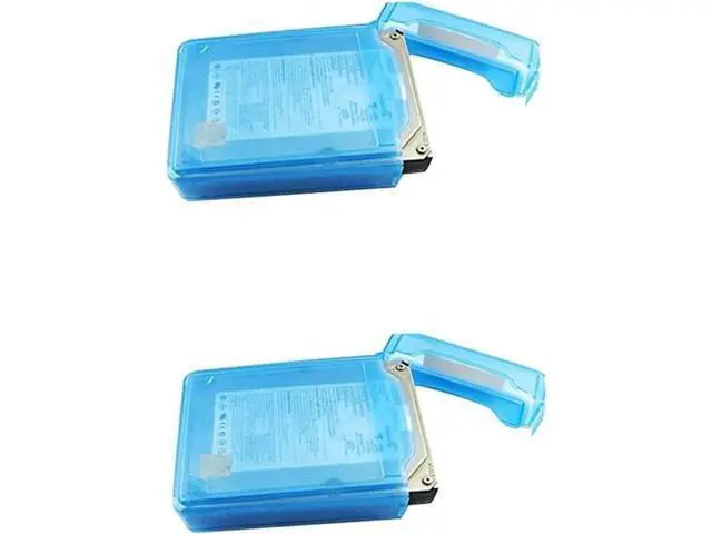 Alt view image 3 of 7 - 2pcs anti-static disk Hard Drive Bags pp hard drive bag Disk Protective Boxes HDD Enclosure 3.5 inch HDD storage case Desktop SSD Box anti-stress Hard Drive Storage Case
