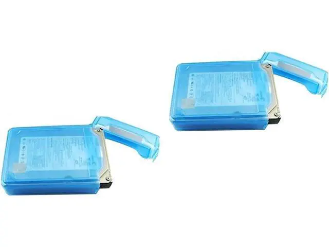 Alt view image 7 of 7 - 2pcs anti-static disk Hard Drive Bags pp hard drive bag Disk Protective Boxes HDD Enclosure 3.5 inch HDD storage case Desktop SSD Box anti-stress Hard Drive Storage Case