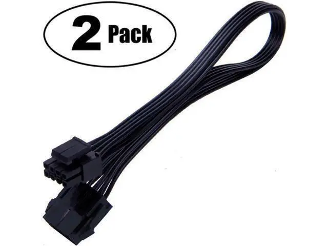 Alt view image 2 of 4 - CPU 8 Pin Power Exteon Cable ATX CPU 8 Pin Female to 8(4+4) Pin Male EPS Exteon Cable for Motherboard (Not PCI-e VGA) 12 Inches (2 Pack)